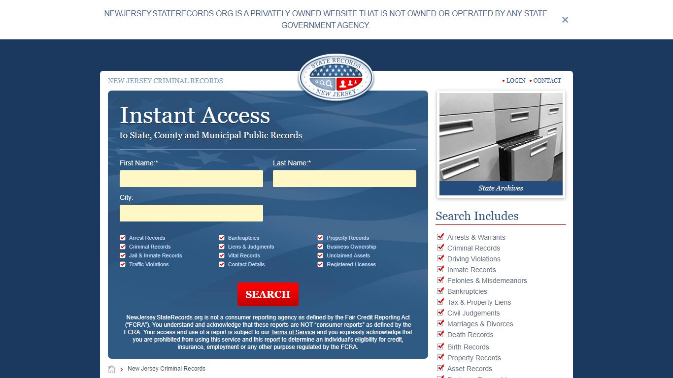 New Jersey Criminal Records Online | StateRecords.org